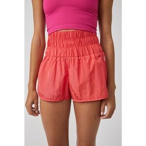 Free People Pink Athletic Shorts with Elastic Waistband